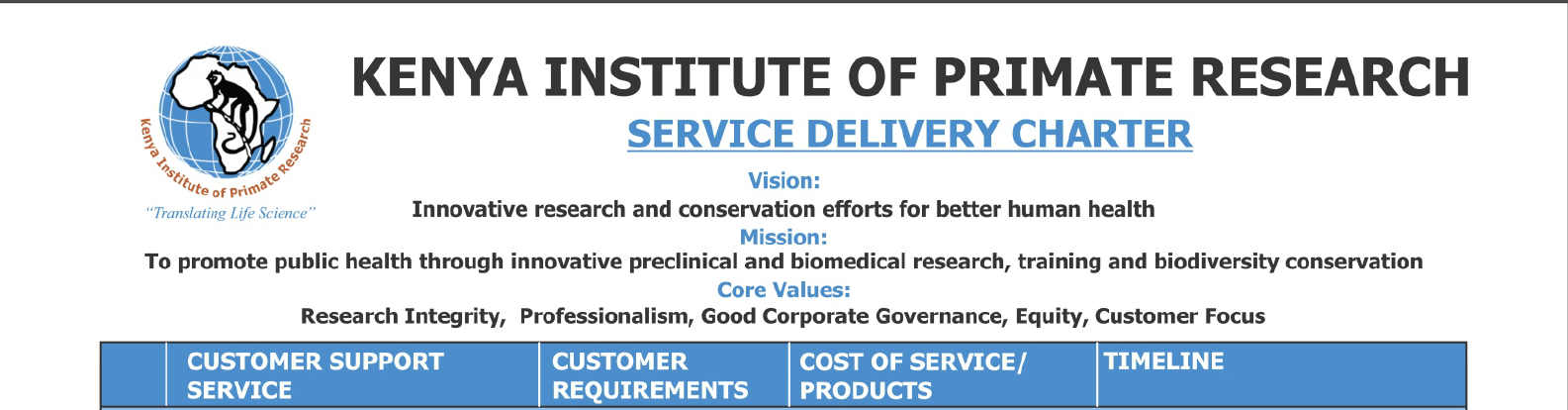 Service Charter - English Preview